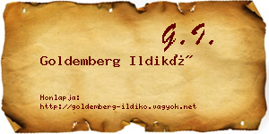 Goldemberg Ildikó névjegykártya